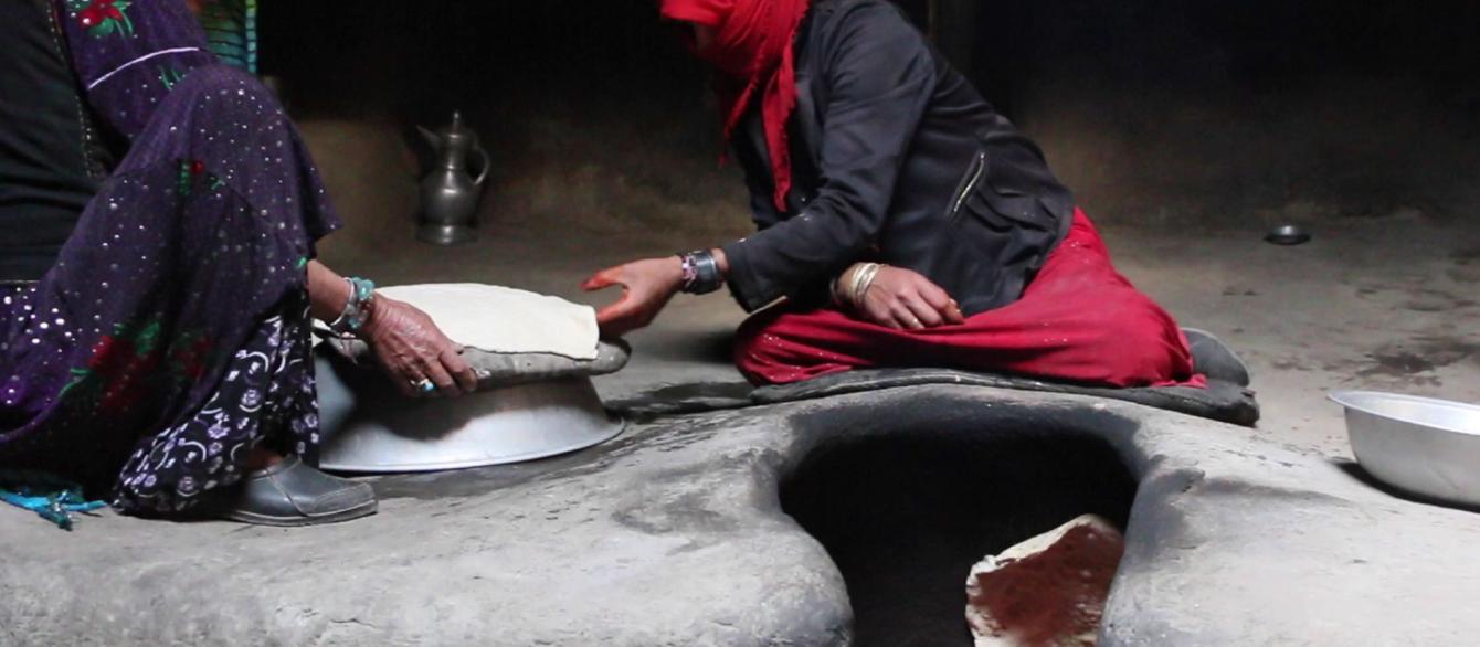 picture of women making bread 
