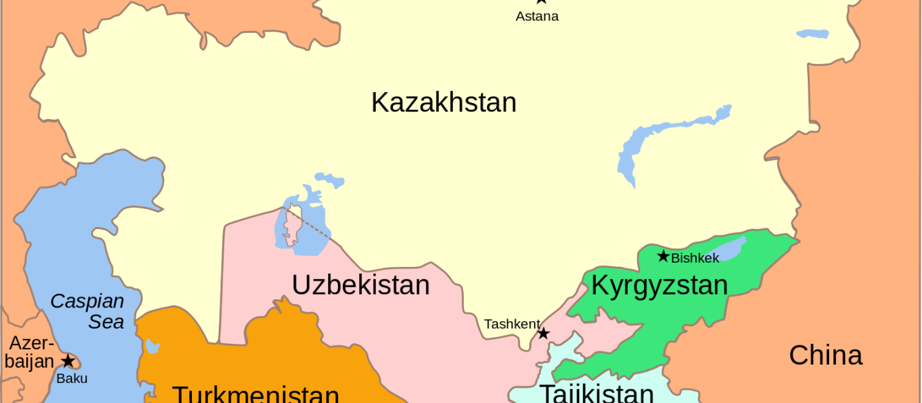 Map of Central Asia